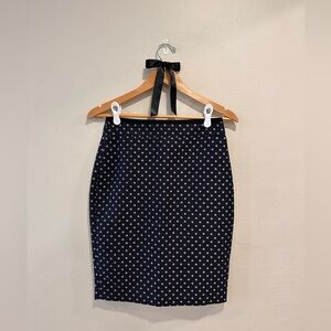 Ann Taylor Polka Dot Pencil Skirt